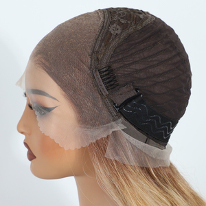 Peluca de Cabello Sintético con Ondas Suaves y Sin Nudos, Frente de Encaje 13x4, Fibra Futura, Sin Llama, Encaje Frontal 360 HD, Sin Pegamento - Product Image 5