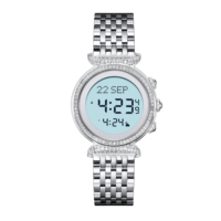 AL FAJR Nouvelle sortie Montre de prière musulmane de luxe à la mode pour femmes Étanche Montre-bracelet Qibla Diamant Automatique Montre islamique