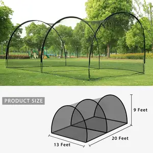 Custom size indoor backyard outdoor training practice netting tunnel cricket baseball batting cage