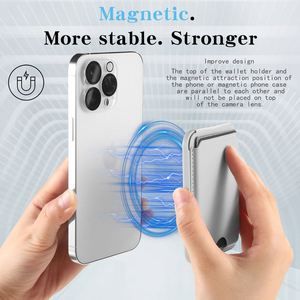 กระเป๋าสตางค์ MagSafe สำหรับ iPhone ที่ใส่บัตรเครดิตแบบแม่เหล็ก หนัง PU กระเป๋าสตางค์โทรศัพท์แบบบาง ใช้ได้ทุกวัน สำหรับทุกเพศ  พร้อมโลโก้สั่งทำ - Product Image 3