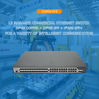 X522824P-W-M Commutateur géré L3 24GE PoE+ 4SFP Total PoE IEEE802.3af/at avec gestion à distance IA Cloud, montage en rack, AC110-240V
