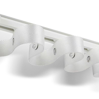 Rail de rideau motorisé intelligent WiFi pour maison connectée, en métal, pour intérieur, avec télécommande pliable en S