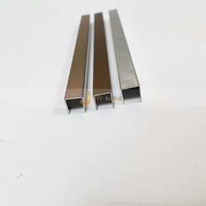 Stainless Steel U Shaped <b>Tile</b> Edge Trim-JYFMETAL Brand 5+ Year Warranty Easy Installation for Apartment Wall - Product Image 2