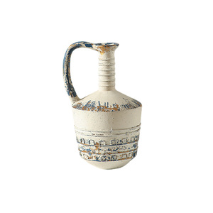 แจกันเรซิ่นวาบิซาบิพร้อมหูจับ สไตล์โบราณ ของตกแต่งบ้าน งานฝีมือ สำหรับห้องนั่งเล่น ห้องนอน สำนักงาน โต๊ะทำงาน - Product Image 5