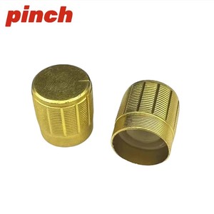 Rotary Potentiometer <b>Knob</b> Cap 15x17mm M8x0.75 Thread 6mm Actuator Diameter <b>Black</b> Silver Gold Volume Adjustment - Product Image 3