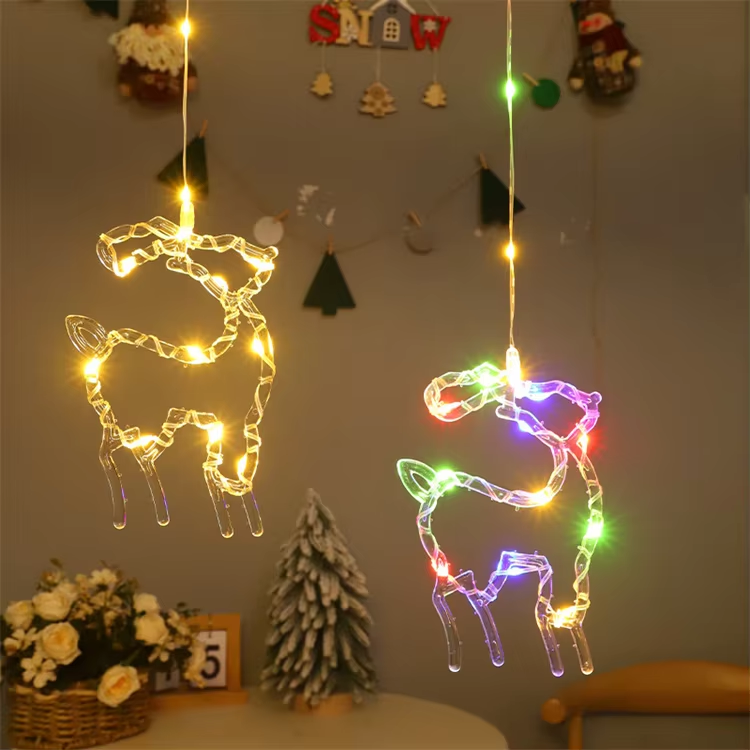 Blanc/Blanc chaud/Multicolore - Cerf d'Elk