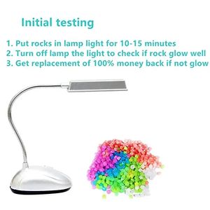 ก้อนกรวดเรืองแสงหลากสีสำหรับสวน,ไฟตกแต่งภูมิทัศน์ลานสนามหญ้าหินเรืองแสง - Product Image 6