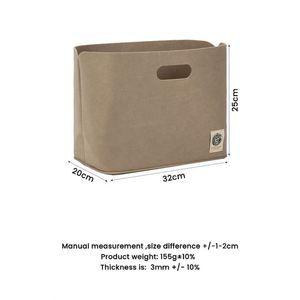 <b>Toy</b> Bin Good Idea <b>for</b> Organizing Pet <b>Toys</b> Cotton Laundry Basket Felt Round Dog <b>Toy</b> Box Basket Storage with Handle - Product Image 2