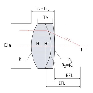 Lente Acromática Gluning Positivo <span class=keywords><strong>D</strong></span> 5/6.<span class=keywords><strong>3</strong></span>/6.35/8/10/12.7mm Lente Óptica - Product Image 4