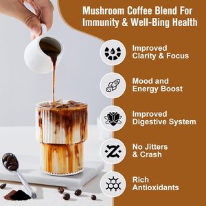 กาแฟเห็ดออร์แกนิกแบบ OEM/ODM แบรนด์ส่วนตัว ผสมอัชวกันดาและเห็ดหลินจือ ช่วยเสริมสร้างพลังงานและเสริมภูมิคุ้มกัน - Product Image 5