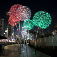 Fleur de pissenlit LED Décoration florale géante pour centre commercial et éclairage de rue