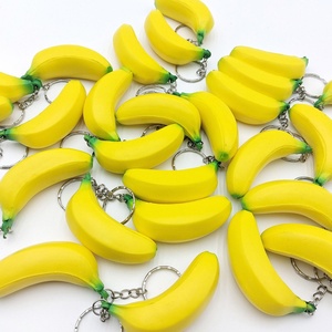Llavero Antiestrés de PU con Forma de Plátano y Logotipo Personalizado, Simulación de Fruta, Alivio del Estrés, Regalo Promocional Publicitario para Marca Corporativa - Product Image 5