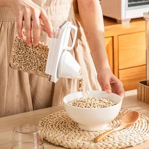 Chá selado umidade-prova bem escolhido do tanque de armazenamento do divertimento e tanque de armazenamento secado do fruto com tanque de superfície do tambor do arroz do copo de medição