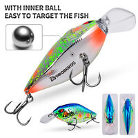 MAXSEN Leurre Crankbait en Plastique ABS 8,3 cm 14,9 g - Appât de Surface pour Pêche en Eau Salée pour Perche, Maquereau et Pargo avec Hameçons