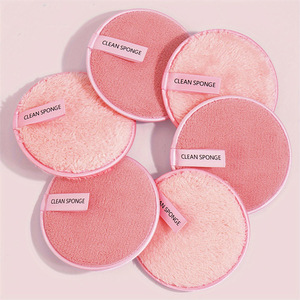 Éponges nettoyantes pour le maquillage en microfibre écologiques, carrées, réutilisables, lavables, confortables, pour le visage et le corps, colorées - Product Image 6
