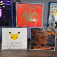   Boîte de protection en plastique pour Elite Trainer Box ETB, boîte de protection pour booster, boîte de présentation en acrylique