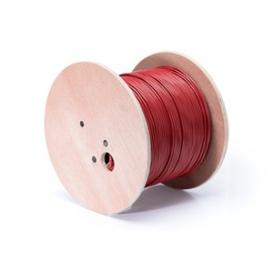 Câble d'alarme incendie rouge 16/2 cuivre 16awg 2 conducteurs blindés 1000 pieds bobine ignifuge - Product Image 1