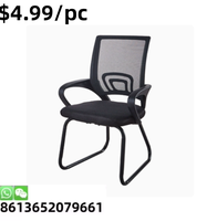 Chaise de bureau en cuir et métal, best-seller pour salle d'étude, réunion, événement
