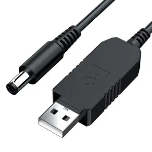 Cable de alimentación de 5V a 12V, potenciador de agujero redondo de CC, transferencia de potencia USB para ventilador, Wifi, Router, carga de muñecas