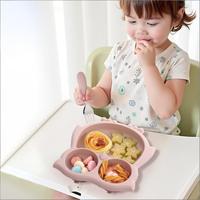 Ensemble de 5 pièces personnalisé pour bébé, style nordique, pour l'alimentation, usage domestique, écologique, réutilisable, sans BPA, qualité alimentaire