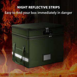 Огнеупорный ящик для документов, органайзер, папка для файлов с 13 карманами, Сумка для документов A4, запираемый органайзер для документов - Product Image 2