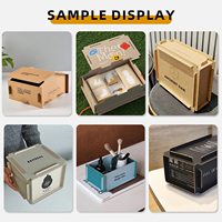 Boîte cadeau écologique haut de gamme à assemblage par mortaise et tenon - Boîte de rangement en papier personnalisable de haute qualité - Boîte vide pliable