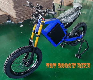 Bicicleta Eléctrica de Alta Potencia de 12000 W, Neumáticos Gruesos, Suspensión Completa, Bicicleta Eléctrica Todoterreno, Motor sin Escobillas de 72 V, 6 Velocidades, Aleación de Aluminio - Product Image 3