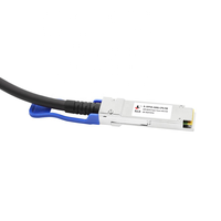 Kabel DAC Pasif QSFP56 200G 0.5-3 Meter Kompatibel 200Gbps QSFP56 ke QSFP56 Kabel Tembaga Twinax untuk Server Switch Pusat Data