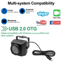 Mini caméra USB 1080P CMOS, vision nocturne, infrarouge 940nm, mini caméra USB, Android OTG, type-C, caméra externe UVC