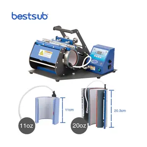 BestSub Wholesale Transfer Mug Tumbler Machine Sublimation Digital Heat Press Machine Printing Mug Press for 11oz and 20oz