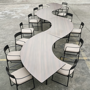 Mesas <span class=keywords><strong>de</strong></span> Lujo para Eventos <span class=keywords><strong>de</strong></span> 48, 60 y 72 Pulgadas, Mesa <span class=keywords><strong>de</strong></span> Comedor Plegable en <span class=keywords><strong>Forma</strong></span> <span class=keywords><strong>de</strong></span> Media Luna, Estilo Minimalista Italiano, para Hoteles, Banquetes y Bodas - Product Image 1