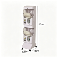 Distributeur automatique de capsules de jouets pour enfants, machine à bonbons à monnayeur, paiement par pièces, cartes de crédit et jetons, en plastique durable