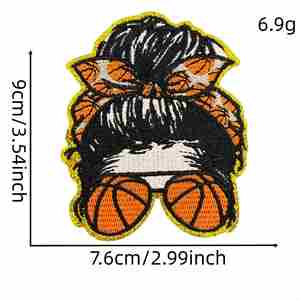 Patchs brodés thermocollants sur le thème du basketball pour le sport - Product Image 3