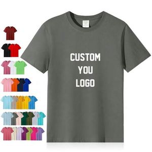 Wholesale 100% Cotton Oversized Fitness T-Shirt Multi-Color <b>Blank</b> with 180g Fabric <b>Weight</b> Custom Logo Printing for Men - Product Image 2