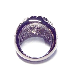 HongKong Custom Design Fast Delivery 18k White Gold Rhodium Black Natural Diamond Hyperbole Cocktail Fancy Rings for Wife Gift - Product Image 3