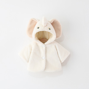 <span class=keywords><strong>Manteau</strong></span> en fourrure pour filles, nouvelle arrivée hiver, épais, dessin animé, couleur unie, pour garçons et filles - Product Image 2