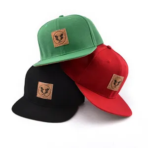 Cap Embroidery Cotton Snapback Cap Hat Custom Logo 6 Panel Plain Cap 100% Snapback Hat For Men