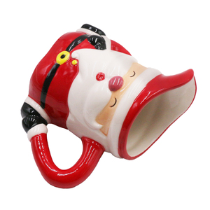 Grosir produk Natal kustom Santa Claus keramik Mug penyimpanan Pitcher air susu kendi kopi - Product Image 4