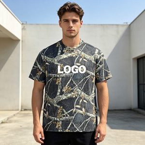 Camiseta para hombre personalizada, de algodón de alta calidad, con hombros caídos, corte holgado, estilo oversized, con estampado digital. - Product Image 1