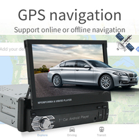 Autoradio Carplay 1 Din Android 11 avec écran rétractable de 7 pouces, lecteur multimédia vidéo pour Nissan, Toyota, Lada, Kia, Suzuki, audio de voiture