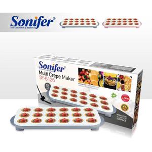 Sonifer SF-6126 personnalisé pour accueil usage professionnel <span class=keywords><strong>pas</strong></span> <span class=keywords><strong>cher</strong></span> 18 trou non bâton pan mini crêpière électrique - Product Image 6