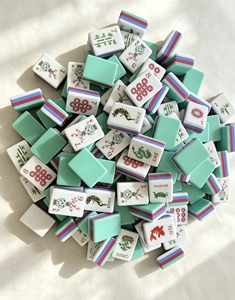 Tuiles de mahjong en acrylique de style chinois original, en stock - Product Image 3