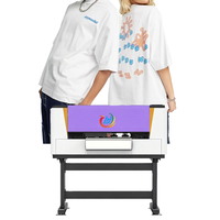 Imprimante DTF entièrement automatique à double tête d'impression F1080 A1 de marque Epson, encre pigmentée neuve, 30 cm, garantie de 15 mois, tous les tissus, t-shirt