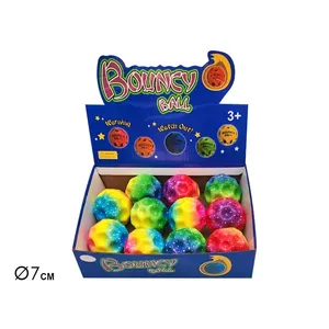 Pelota saltarina multicolor de 7 cm, juguete para niños mayores de 3 años - Product Image 2