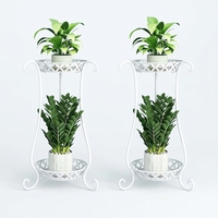 Support à plantes en métal multi-niveaux, décoratif et moderne, pour fleuriste, boutique de fleurs, balcon, intérieur et extérieur