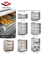 Nuevo Horno Eléctrico Comercial GRACE con 1-3 Niveles, Alta Productividad y Gran Capacidad para Hornear Pan, Pasteles, Pizza, Nueces y Maíz