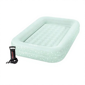 Cama de Viaje Plegable Convertible 2 en 1 Intex 66810 para Niños, Colchón de Aire para Niños Pequeños - con Bomba Manual para el Hogar, Muebles, Hotel, Dormitorio - Product Image 4