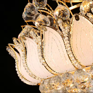 Lámpara colgante de decoración de Hotel, sala de estar, villa, Gran Lujo K9, candelabro de bola de cristal - Product Image 5