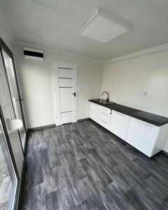 Modern Prefabricated Light Steel Container Office with <b>Large</b> Glass <b>Sliding</b> Door | Luxury Modular Fireproof Container Home - Product Image 5