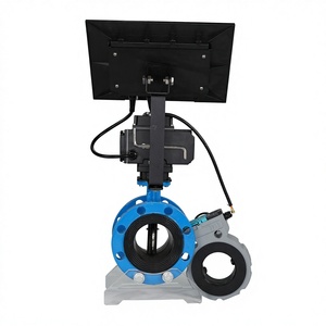 Válvula Eléctrica Solar con Control Inalámbrico Inteligente por Wifi para Riego Agrícola, Válvula de Mariposa con Monitor de Velocidad de Flujo - Product Image 3